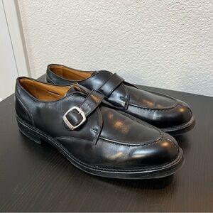 Allen Edmonds Thayer Men’s Size 14 D Black Single Monk Strap Dress Shoes Vibram